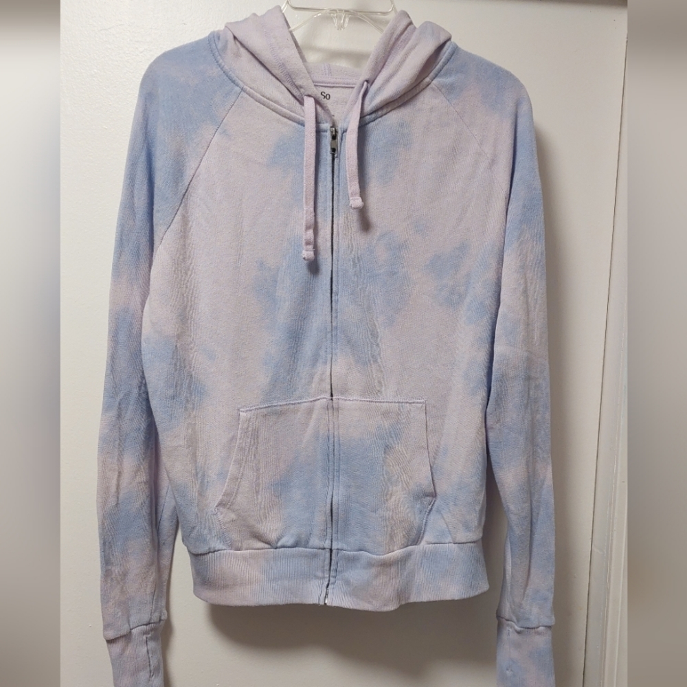 SO Tie Dye Zip Up Hoodie